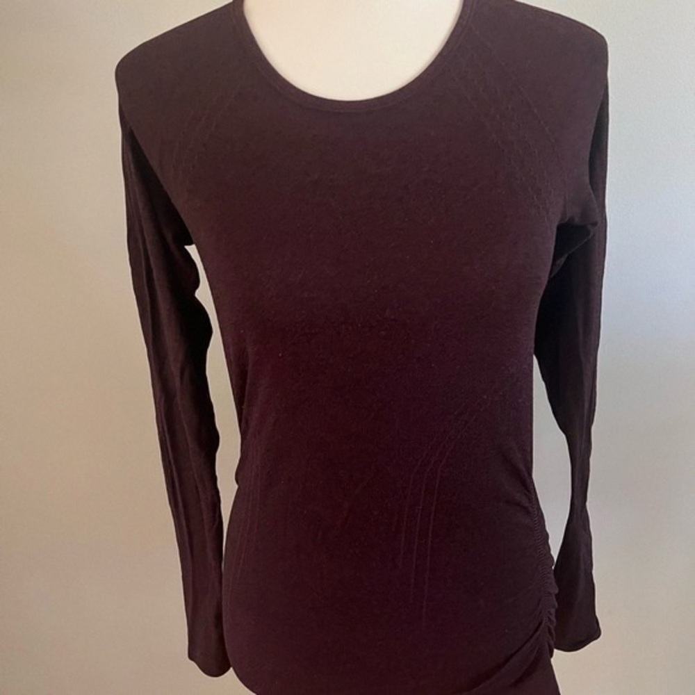 Athleta Women's Long Sleeve Top - Deep Brown
